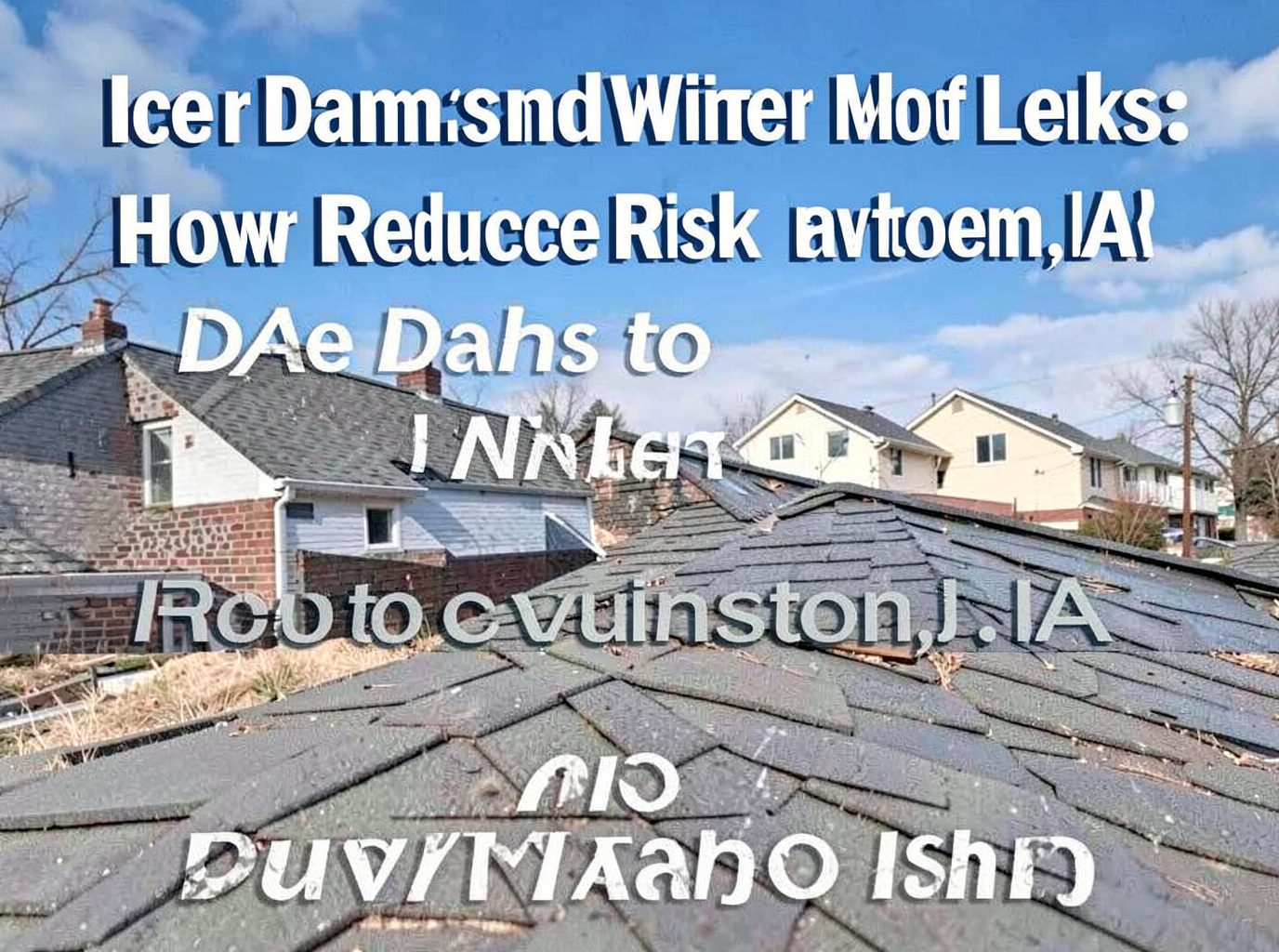 Ice Dams and Winter Roof Leaks: How to Reduce Risk in Davenport, IA